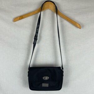 Baggallini Women's Flap Closure Nylon Adjustable Strap Crossbody Bag Black